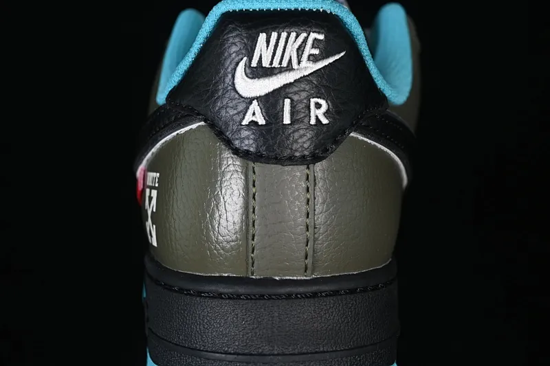 All categories Nk Air Force 1 Air Force series Nk Air Force 1 Low Air Force low-top Nike Air Force 1'07 Low joint black, green and blue Air Force low-top casual sneakers QW5836-022